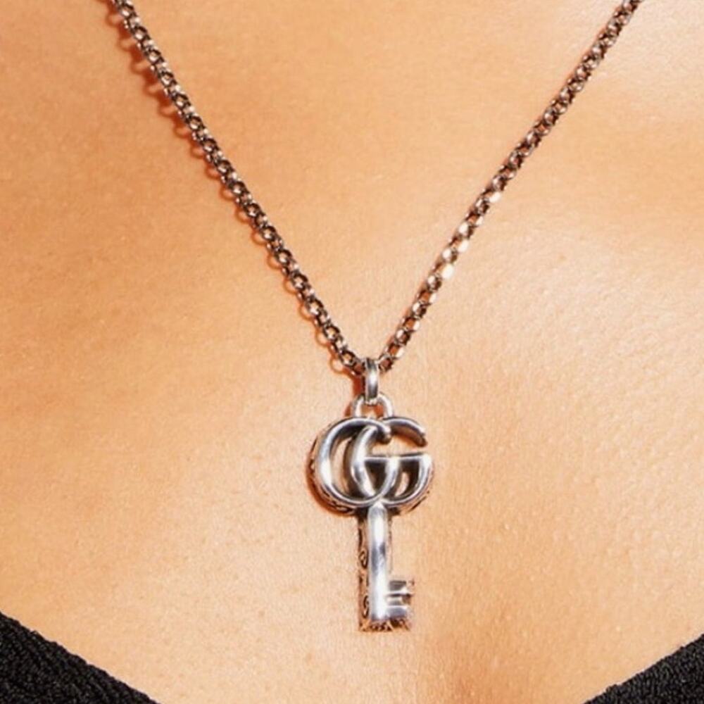 Gucci GG Marmont Key Pendant Necklace